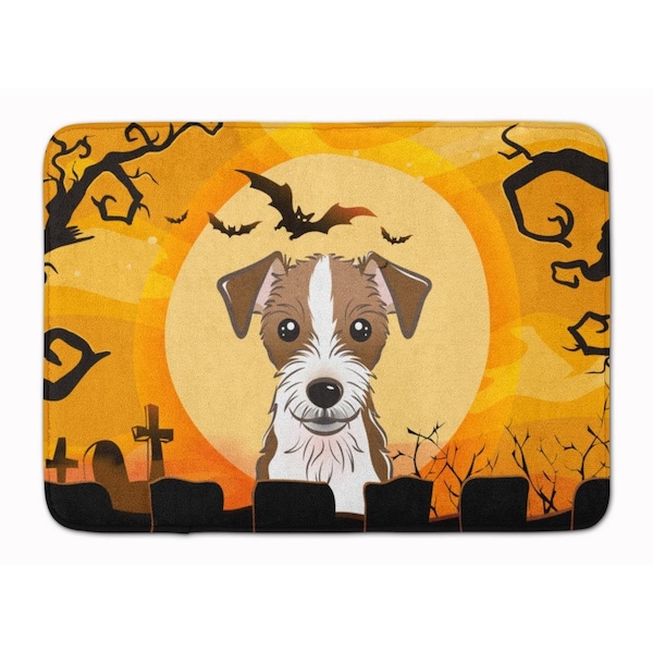 Carolines Treasures Halloween Jack Russell Terrier Machine Washable Memory Foam Mat BB1760RUG - main